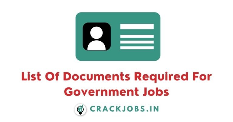 List Of Documents Required For Government Jobs